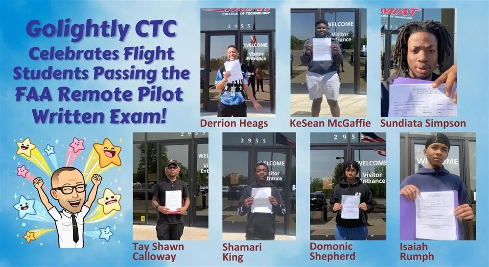  Flight Students Pass FAA Remote Pilot  Written Exam! 